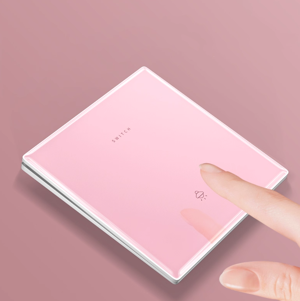 ვარდისფერი, მინის ჩამრთველი