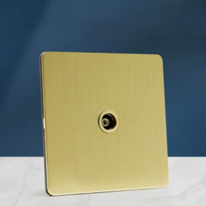 ტელევიზორის სოკეტი ოქრსოფერი