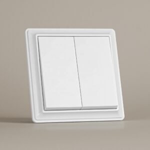 EW Series- 2 Gang Switch White